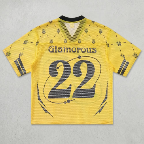 Bee Print No. 22 Mesh Jersey