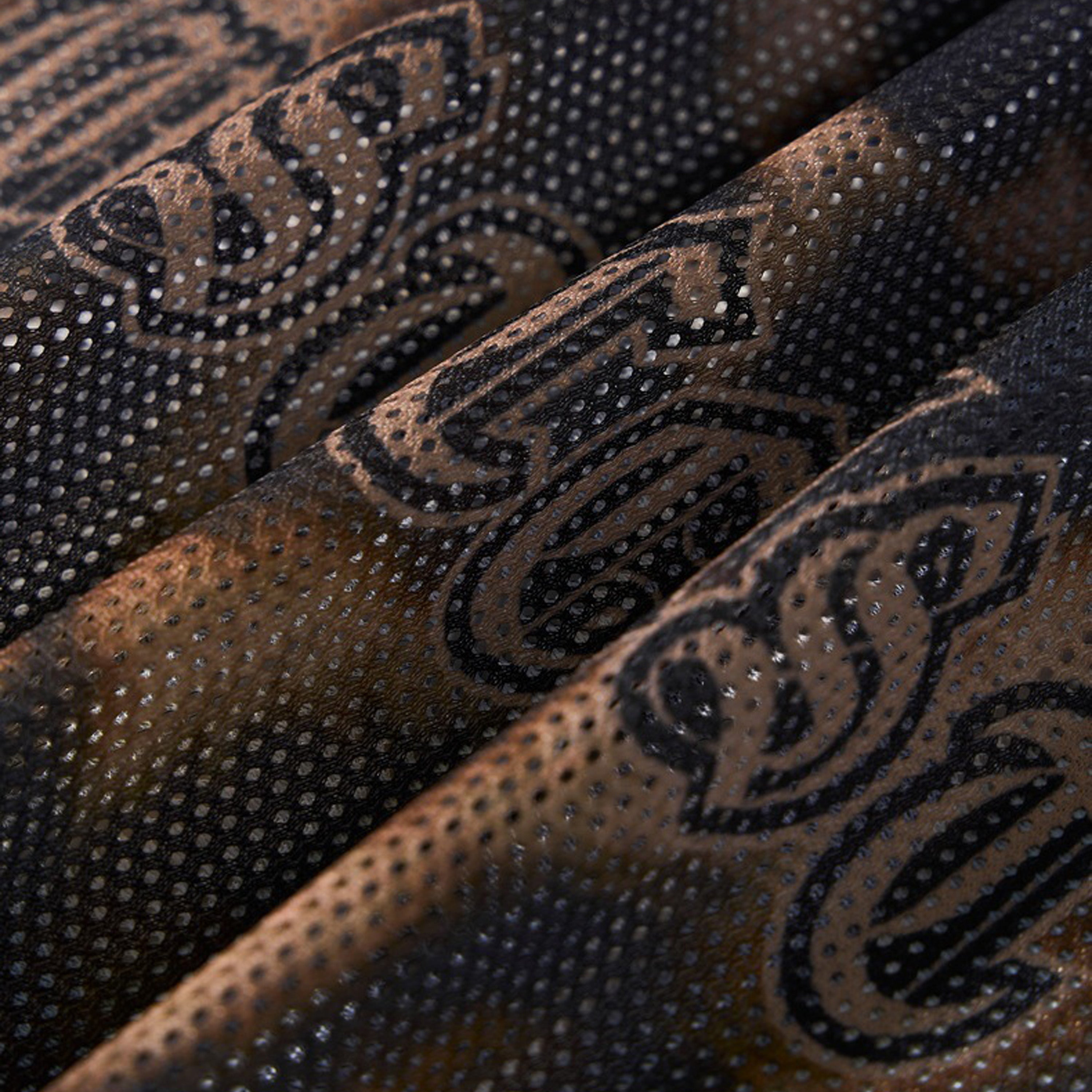 West Coast  Leopard Print Maillard Color Scheme Graphic Mesh Jersey