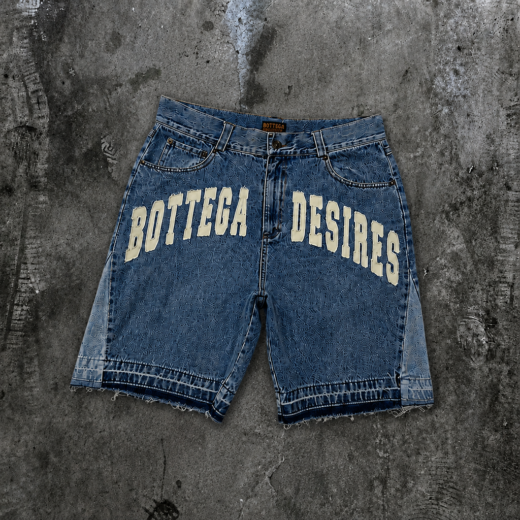 Cowboy Rodeo Dreams Tank Top & Letter Embroidered Denim Shorts Set