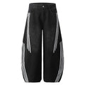 Men's Fashionable Side Striped Curved Jeans