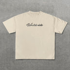 Vintage Personalized Move In Silence Graphic Casual Cotton Short Sleeve T-shirt