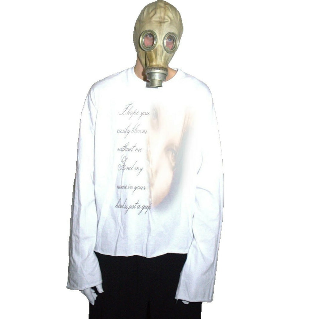 Harajuku-style Character Print Crew Neck Long-sleeved T-shirt