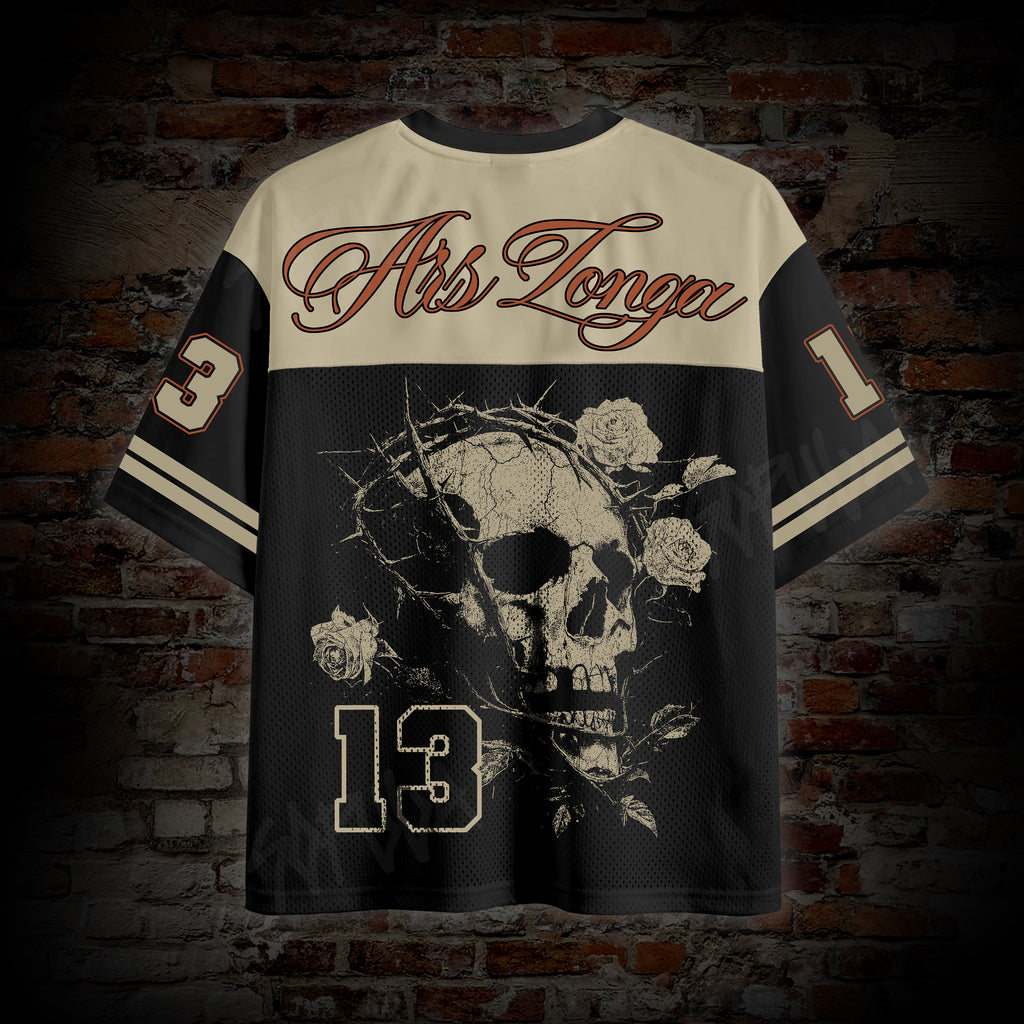 Memento Mori Horror Graphic Mesh Jersey T-shirt