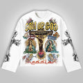 Son Of God Vintage Collage Graphics Long Sleeve T-shirt