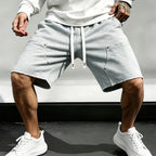 Men's Studded Drawstring Cargo Shorts