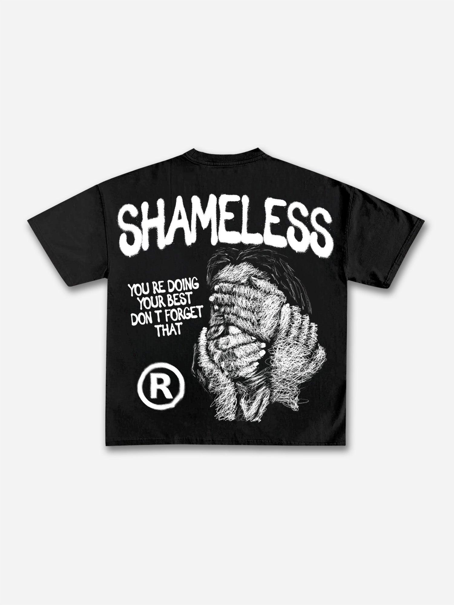 Shameless Mental Health Abstract Figures Graphic Cotton T-shirt