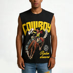 Cowboy Rodeo Dreams Graphic Print Tank Top