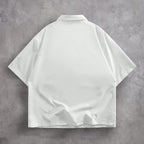 Men's Centipede Print Loose Short-sleeved Shirt