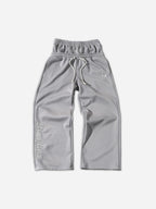 Hiphop Embroidery Star Double Waistband Sweatpants