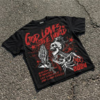 Street God Loves The World Graphic T-shirt