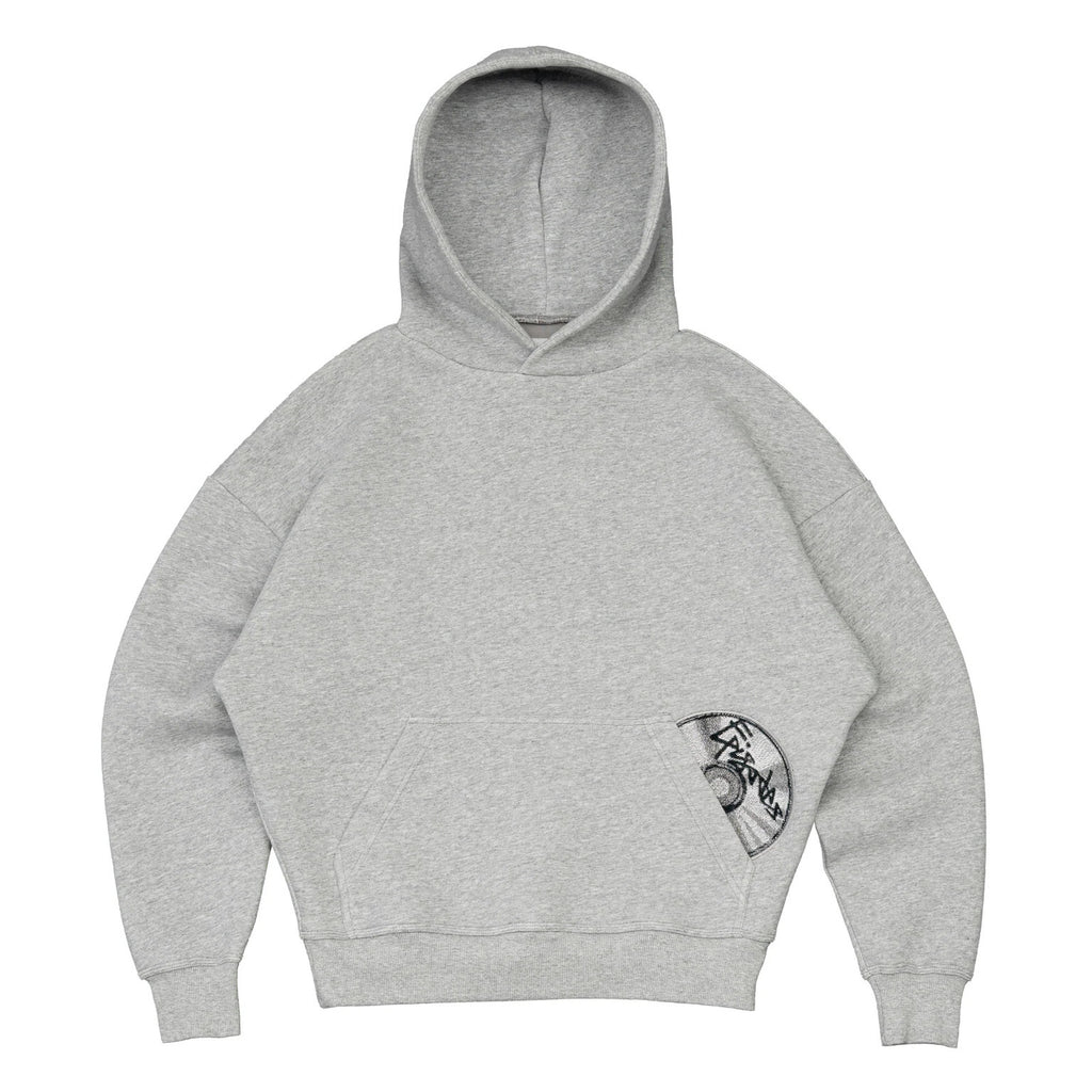 Street-style Cd-print Embroidered Pocket Sweatshirt