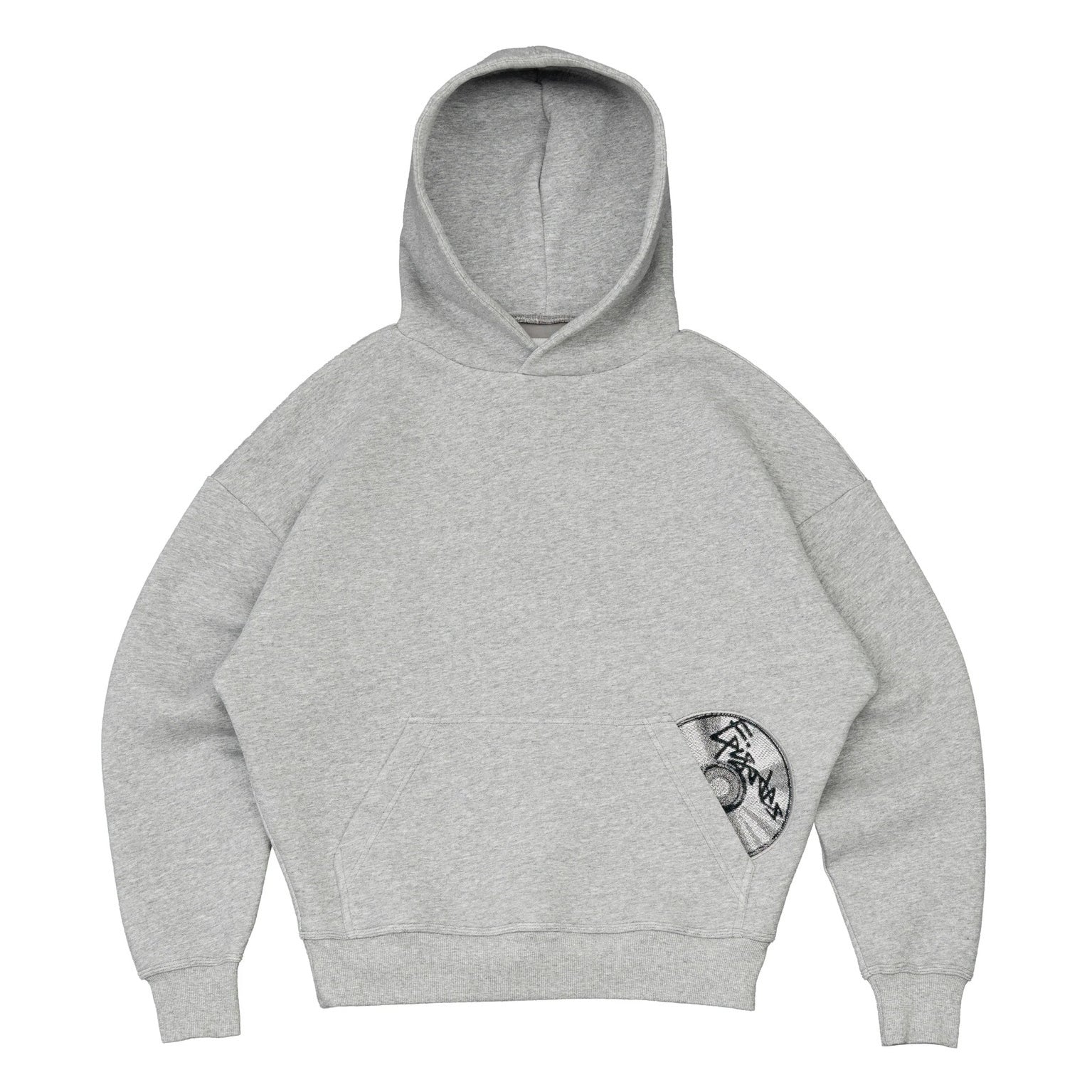 Street-style Cd-print Embroidered Pocket Sweatshirt
