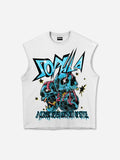 Men's Skeleton Bandage Graphic Cotton Tank Top