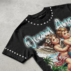 European And American Style Ocean Angel Graphic T-shirt