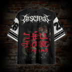 Light And Dark Dragon Vs Tiger Dark Japanese Style Graphic Mesh Jersey T-shirt
