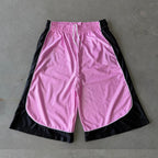 Men's Stylish Unique Color-blocked Drawstring Casual Shorts