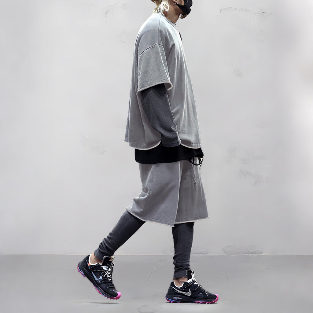 Casual Loose Fit Solid Sports Sets