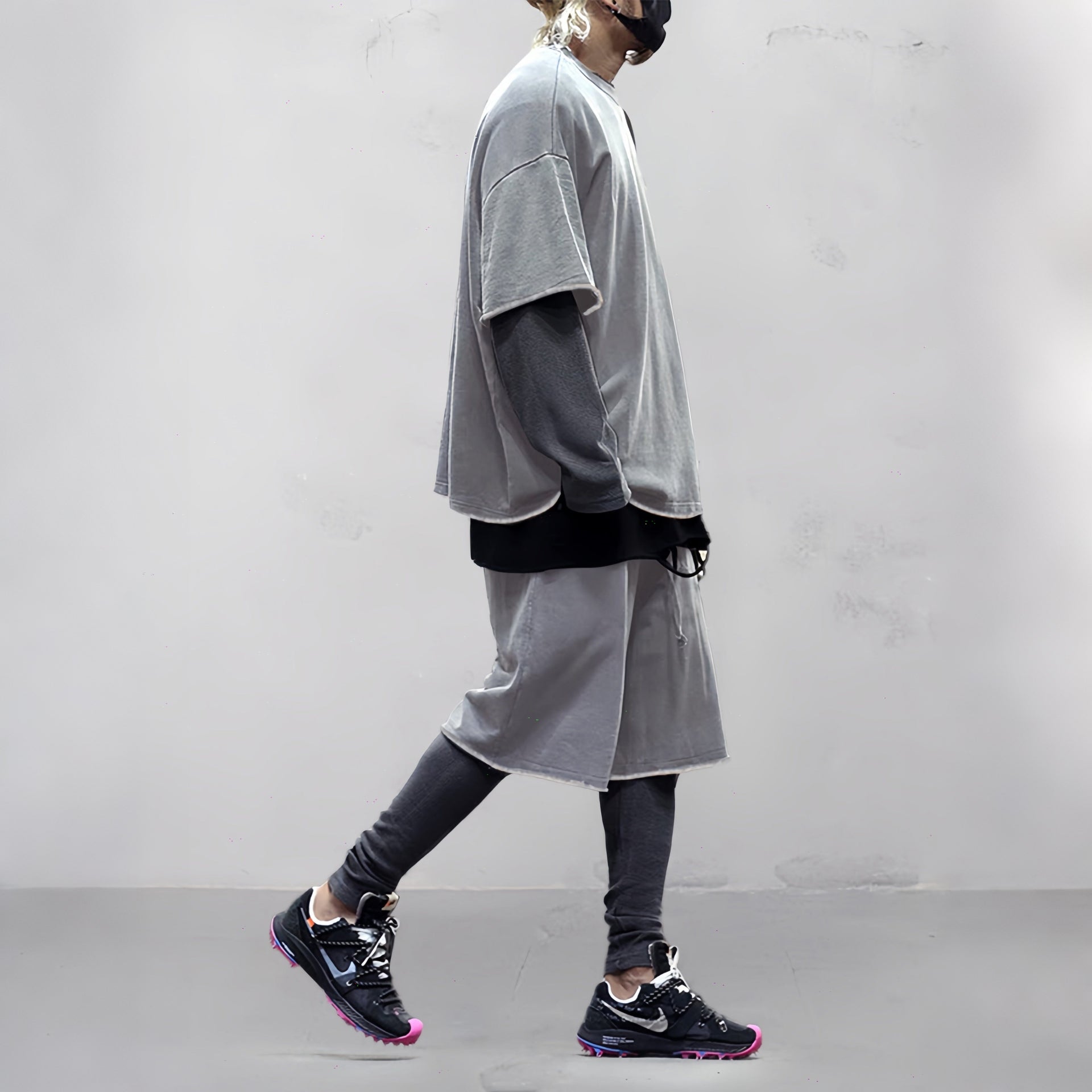Casual Loose Fit Solid Sports Sets