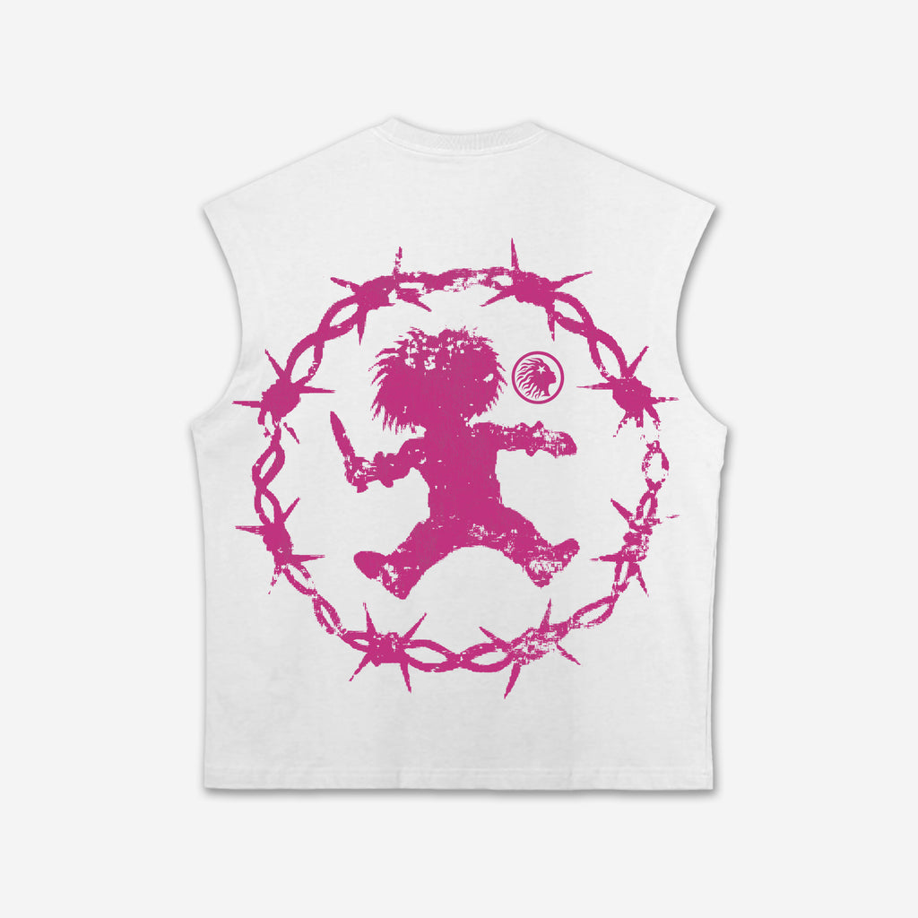 Sopula Don't You Wanna Play Evil Face Graphic Tank Top
