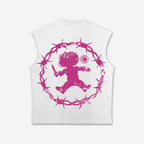 Sopula Don't You Wanna Play Evil Face Graphic Tank Top