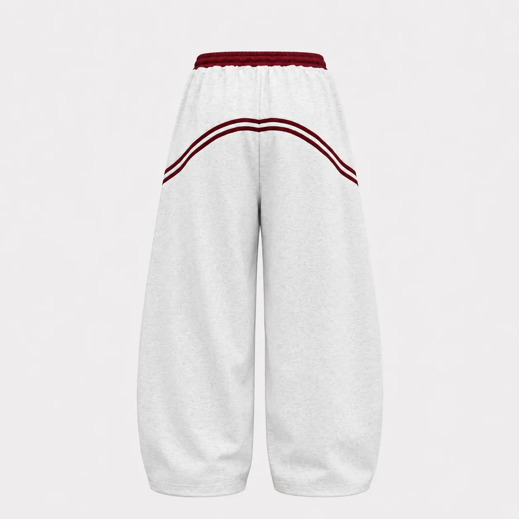 Hip Hop Y2k Drawstring Stripe Baggy Barrel Sweatpants