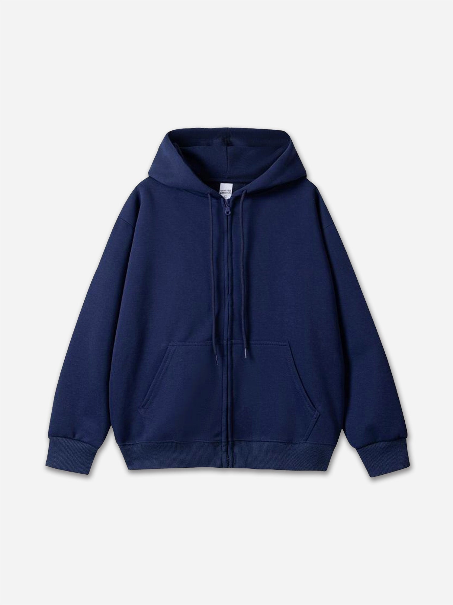450g Heavy Cotton Solid Color Zippered Hoodie