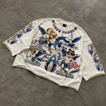 Saints Angels  Religious Graffiti Retro Graphic Boxy Crop Crimped Edge T-shirt