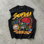 Men's Sopula-burning Soul Graphic Tank Top