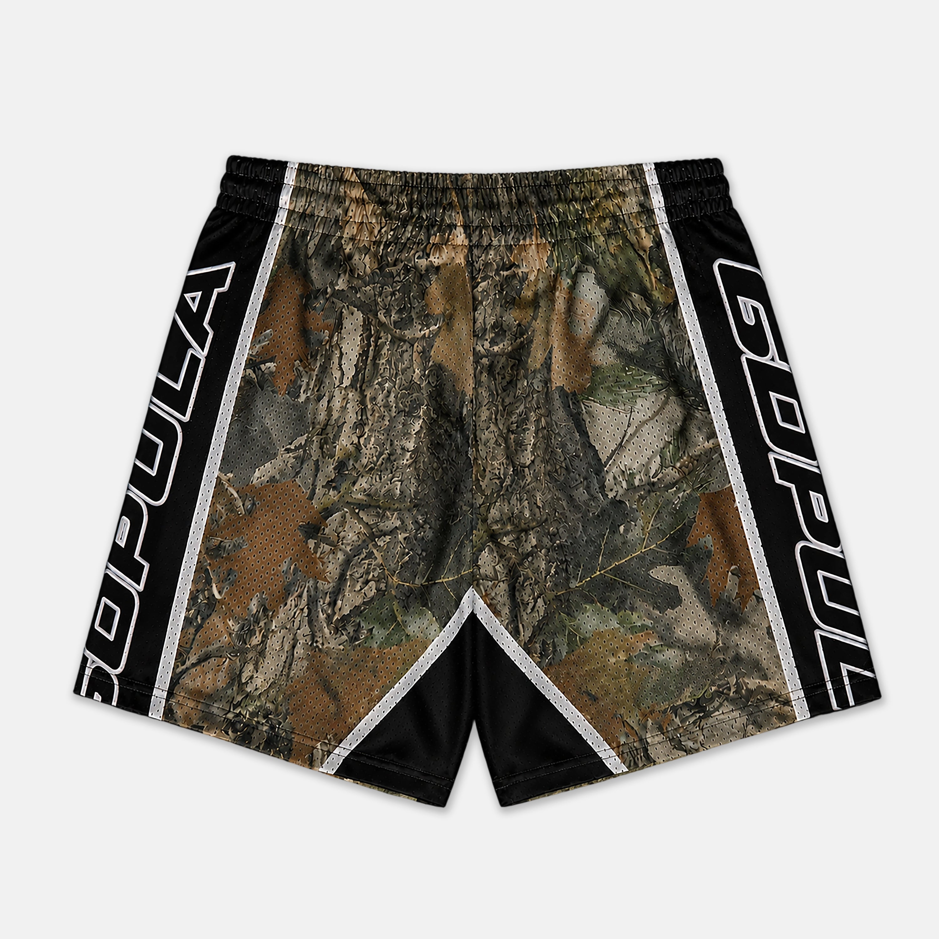 Camo Badges Sopula Mesh Shorts