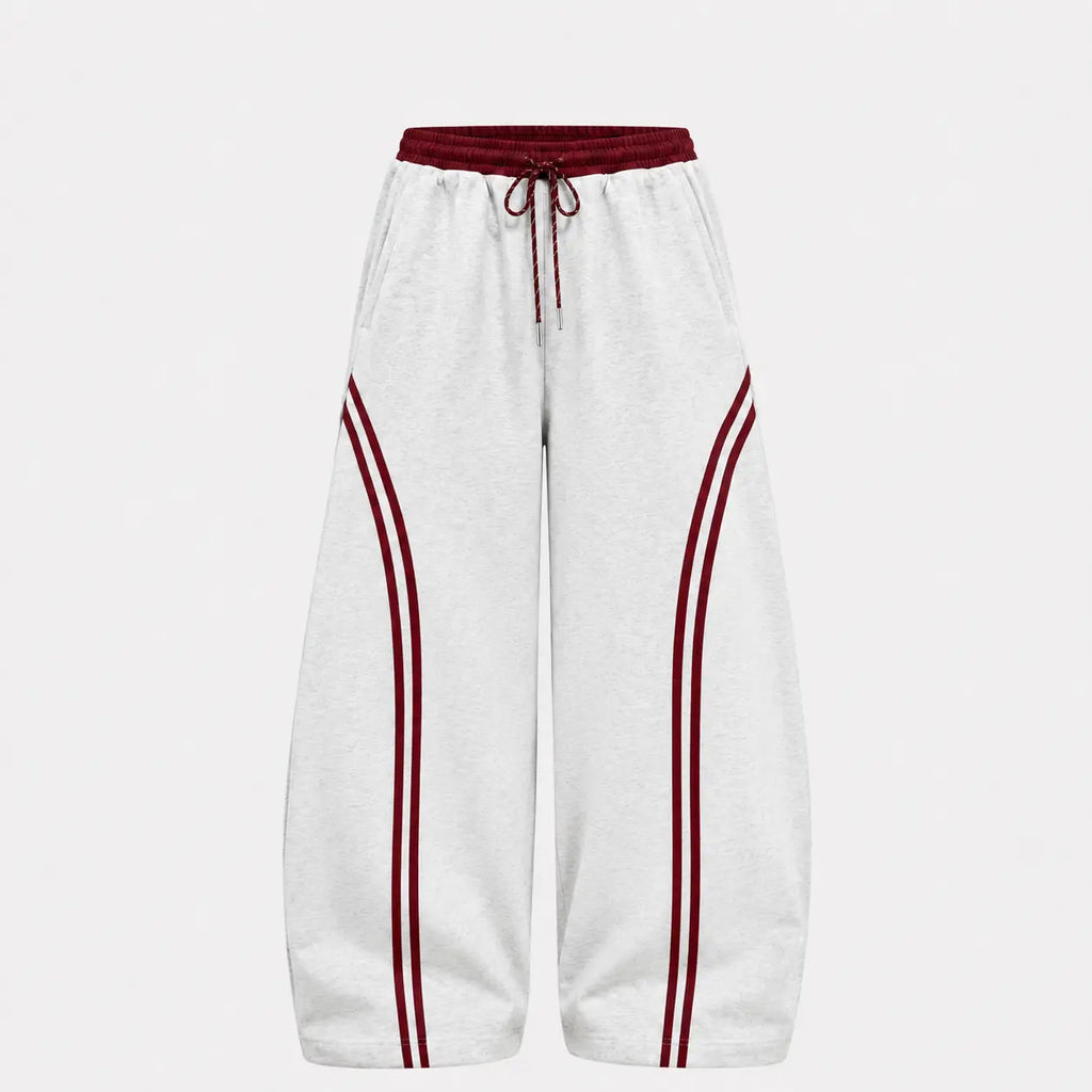 Hip Hop Y2k Drawstring Stripe Baggy Barrel Sweatpants
