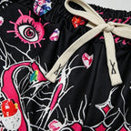 Men's Street Graffiti Print Casual Sports Shorts