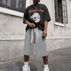 Men's Drawstring Sweatpants  3/4 Shorts