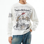 Western Cropped Long Sleeve T-shirt