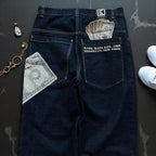 Men's Hip-hop Style Personalized Dollar Print Baggy Jeans
