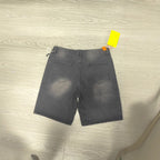 Washed Distressed Cross AppliquÉ Rhinestone Y2k Denim Shorts