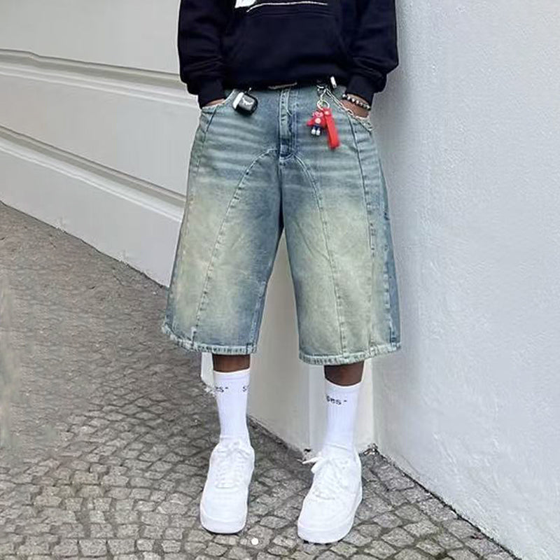 Vintage Washed High Street Denim Shorts