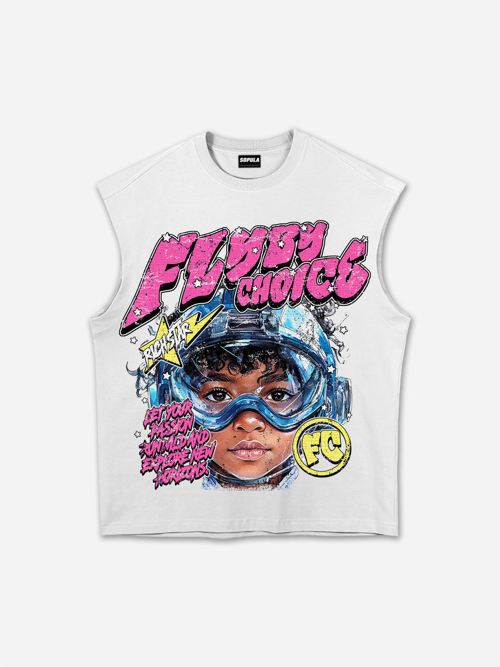 Fly By Choice Graphic Print Tank Top