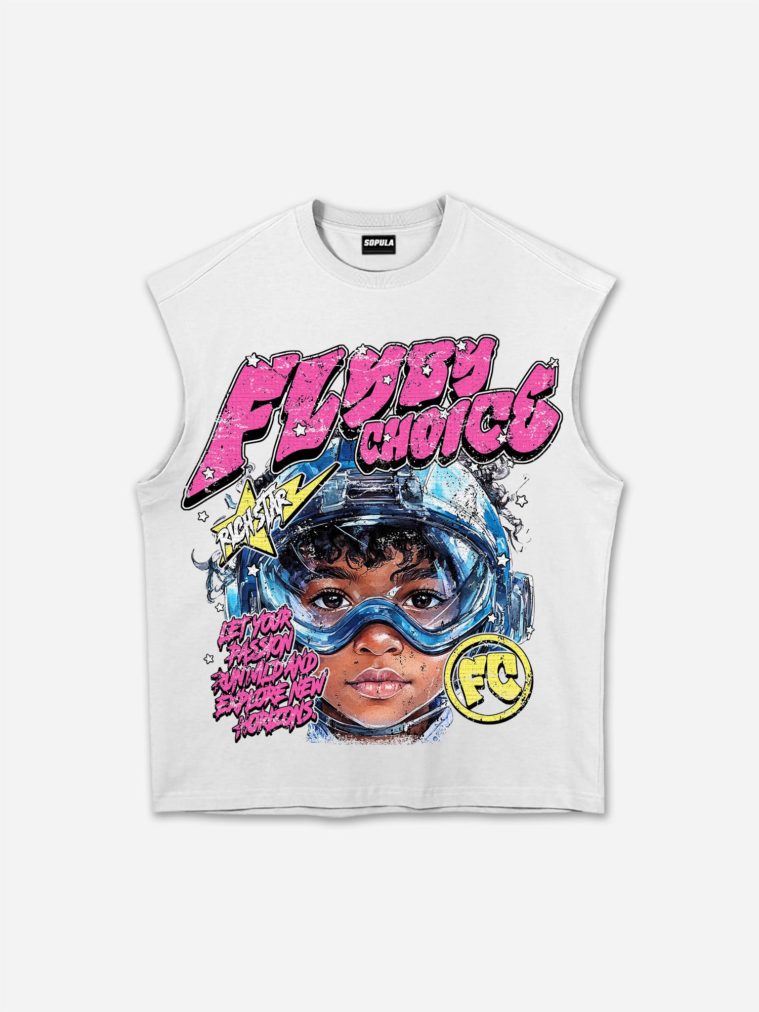 Fly By Choice Graphic Print Tank Top