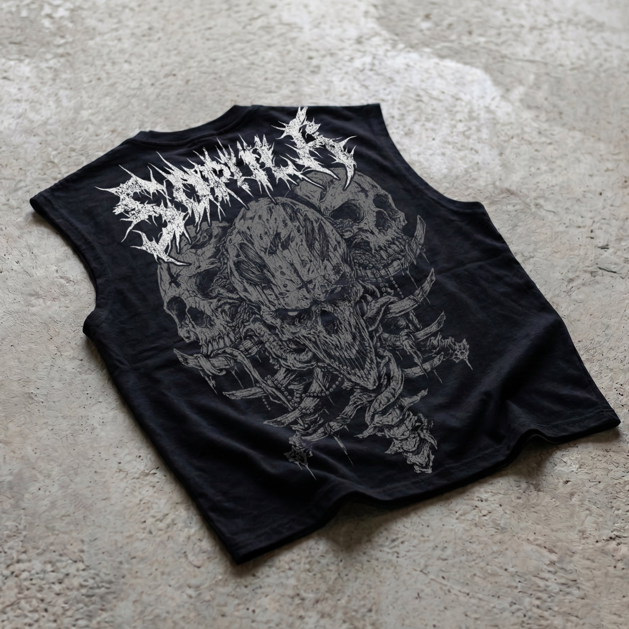 Sopula Skull Gothic Totem Graphic Tank Top