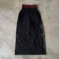 Leopard Print Retro Y2k Double-waisted Ripped Loose Casual Trousers