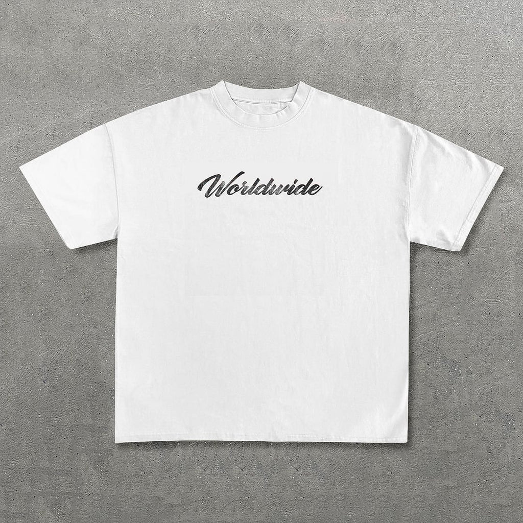 Vintage Personalized Move In Silence Graphic Casual Cotton Short Sleeve T-shirt