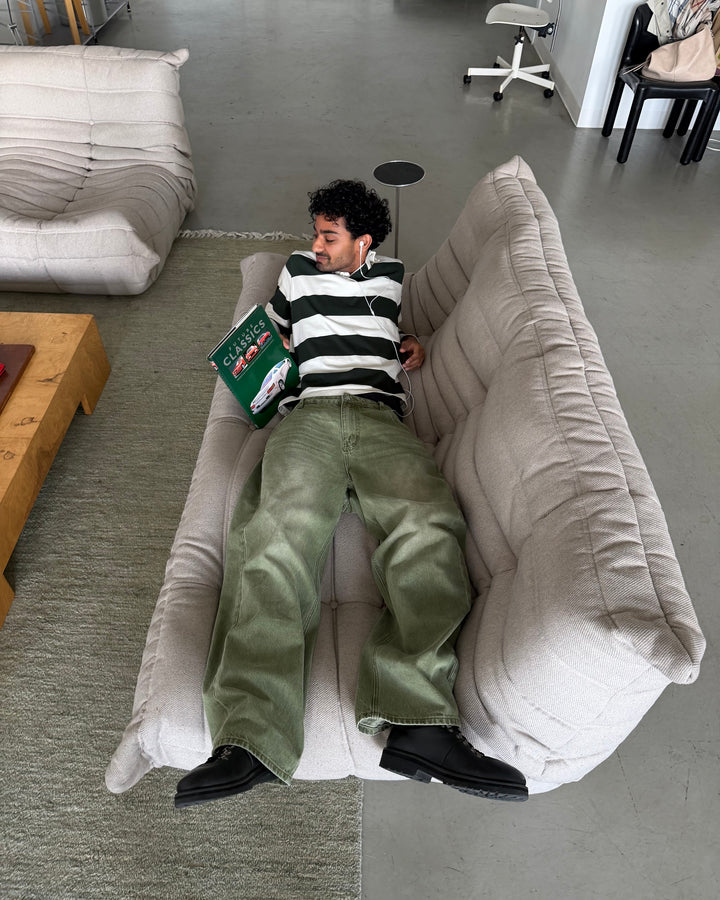 Relaxed Matcha Denim Jeans