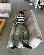 Relaxed Matcha Denim Jeans