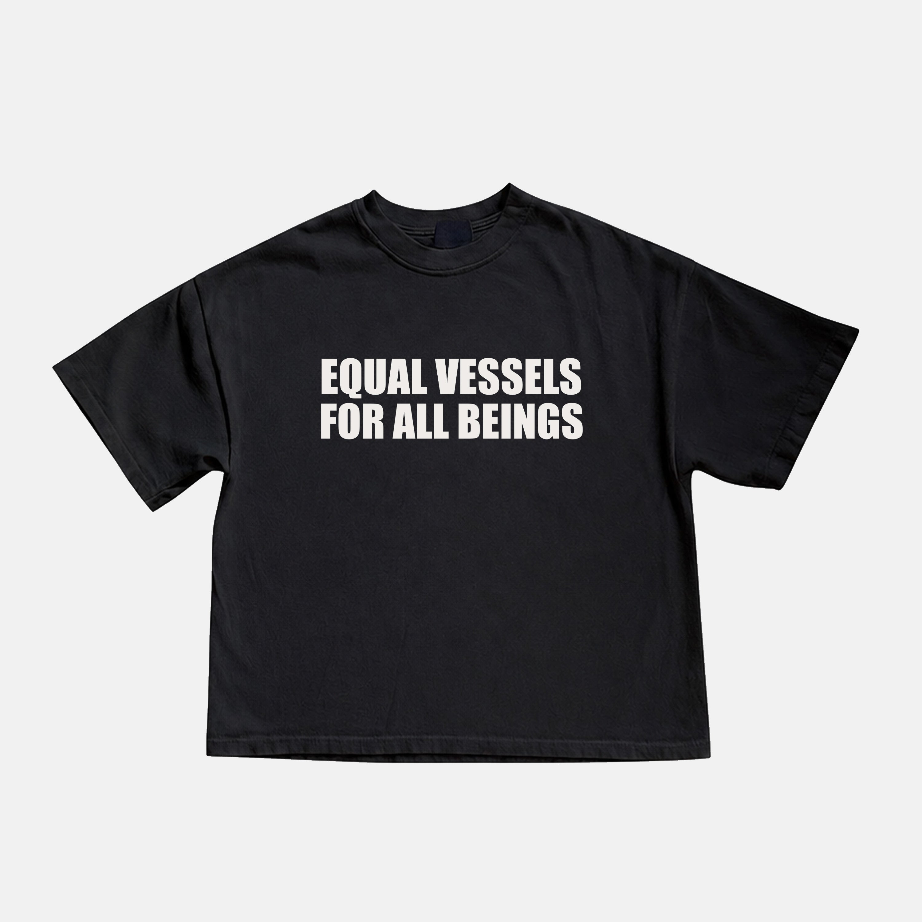 Equal Vessels For All Beings Ak47 Graphic Cropped T-shirt