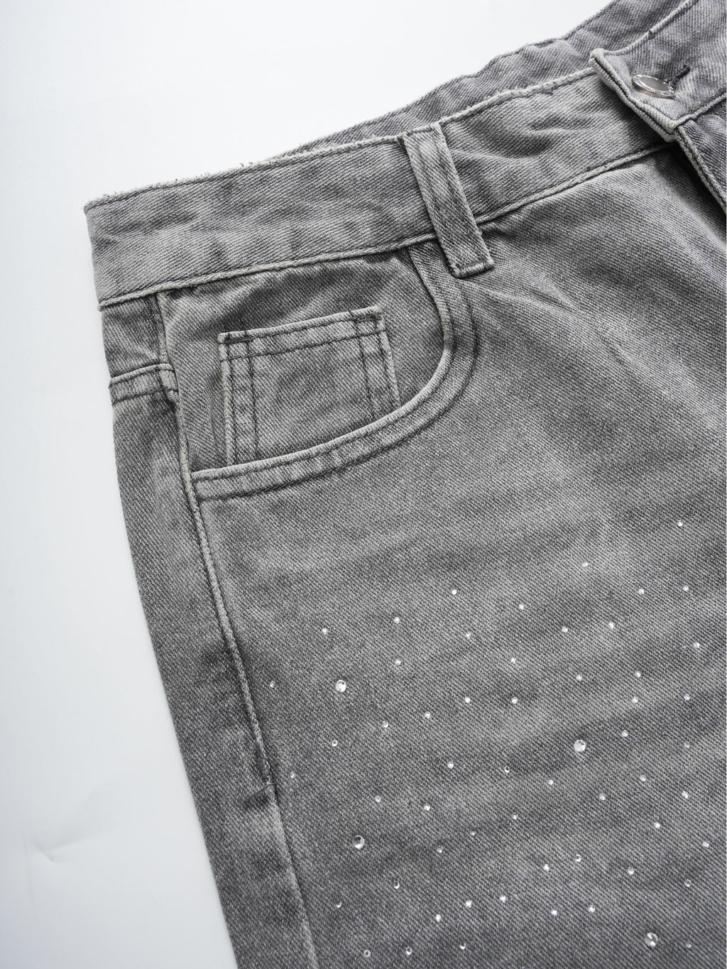 Vintage Washed High Street Distressed Denim Shorts