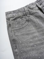 Vintage Washed High Street Distressed Denim Shorts