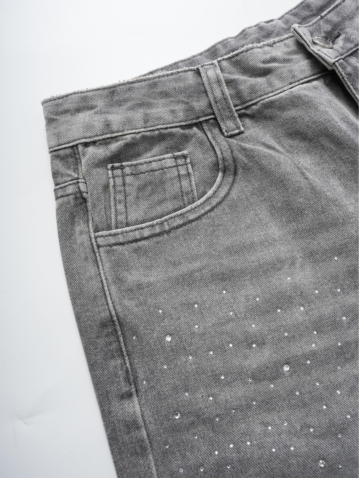 Vintage Washed High Street Distressed Denim Shorts