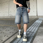 Y2k Trendy Rhinestone Loose Denim Shorts