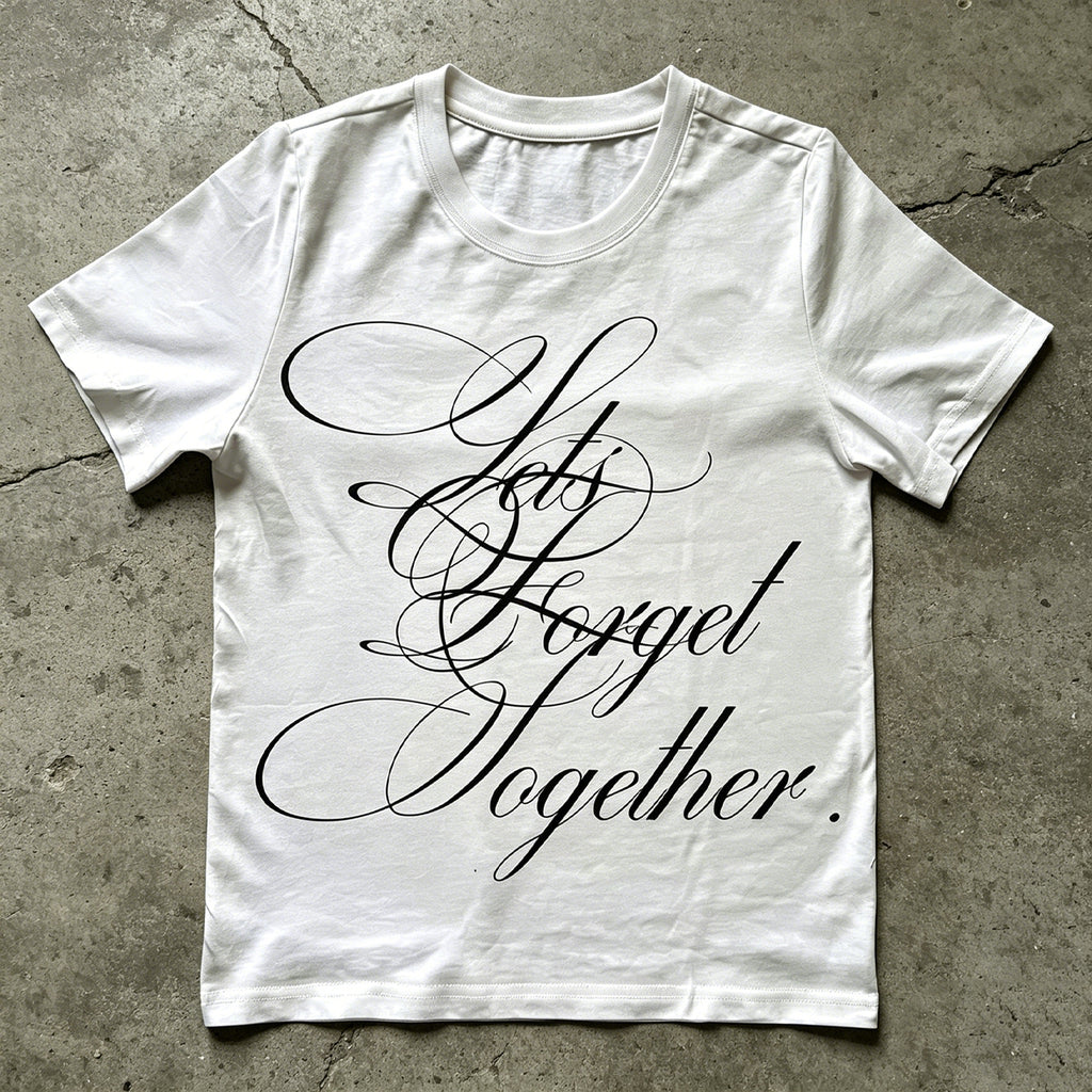 Men's Letter Print Cotton T-shirt
