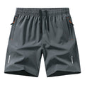 Summer Casual Reflective Striped Zippered Pocket Shorts